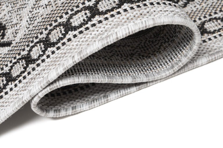 Alfombra de Pasillo Melissa Gris Negro Mosaico Indoor Outdoor