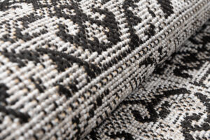 Alfombra de Pasillo Melissa Gris Negro Mosaico Indoor Outdoor