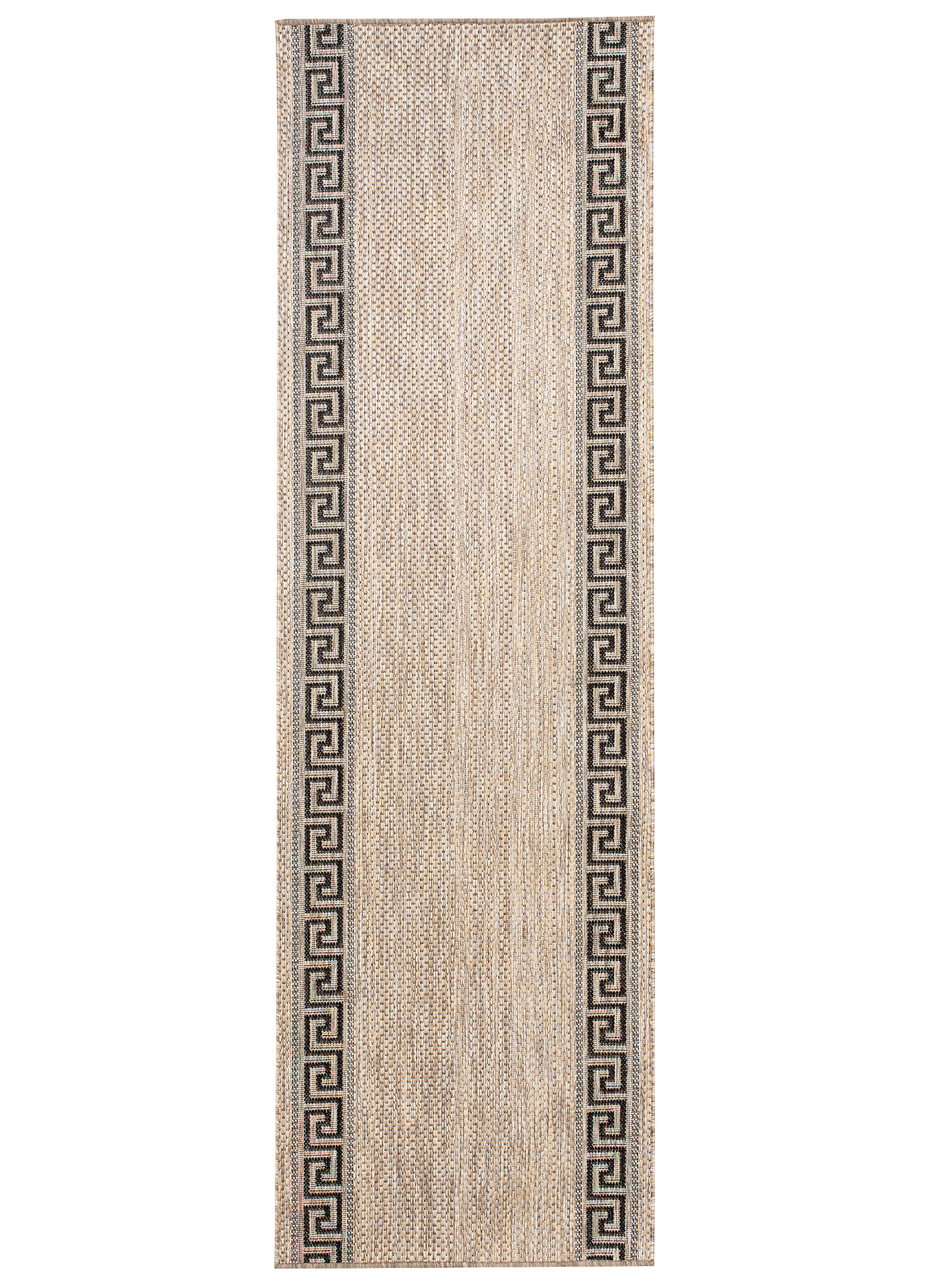 Alfombra de Pasillo Melissa Marrón Negro Zigzag Indoor Outdoor