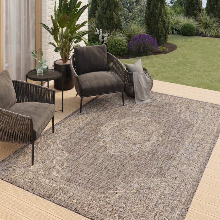 Alfombra Exterior Melissa Marrón Vintage