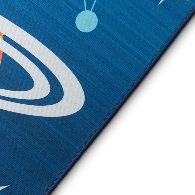 Alfombra Infantil Snooki Cohetes Azul Marino Antideslizante