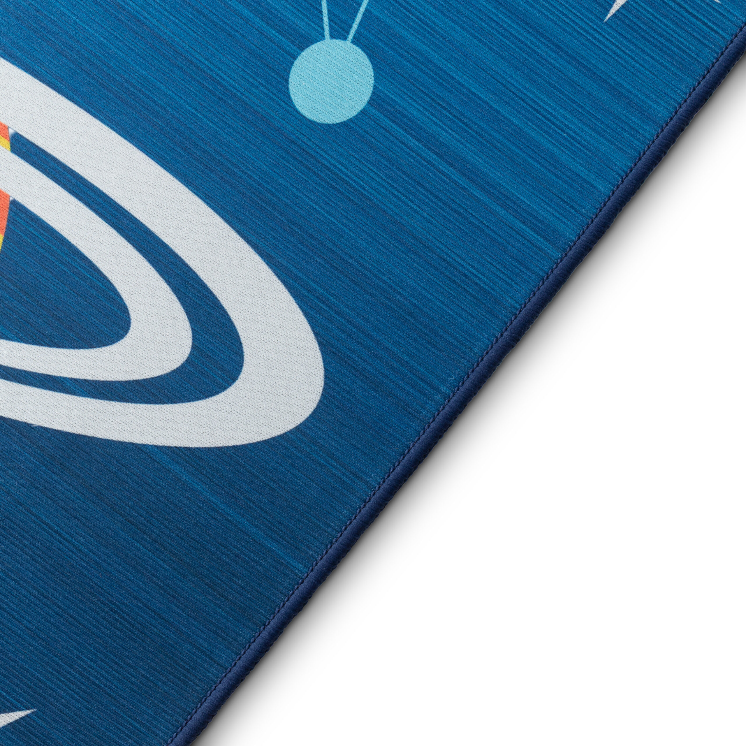 Alfombra Infantil Snooki Cohetes Azul Marino Antideslizante