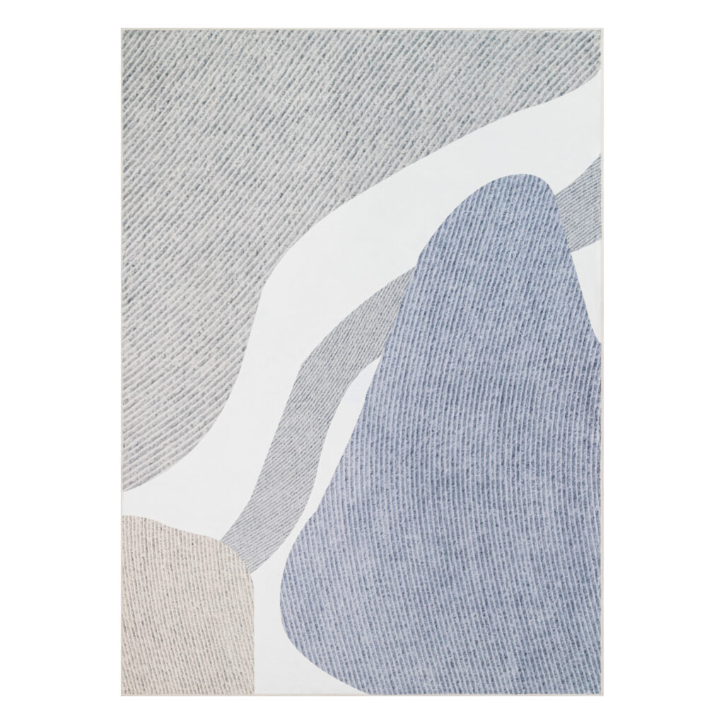 Alfombra Wisp Gris Azul Abstracto