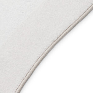 Alfombra Wisp Con Forma Irregular Blanco Líneas