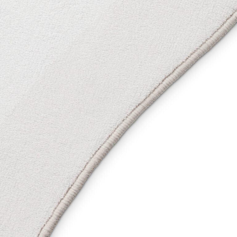 Alfombra Wisp Con Forma Irregular Blanco Líneas