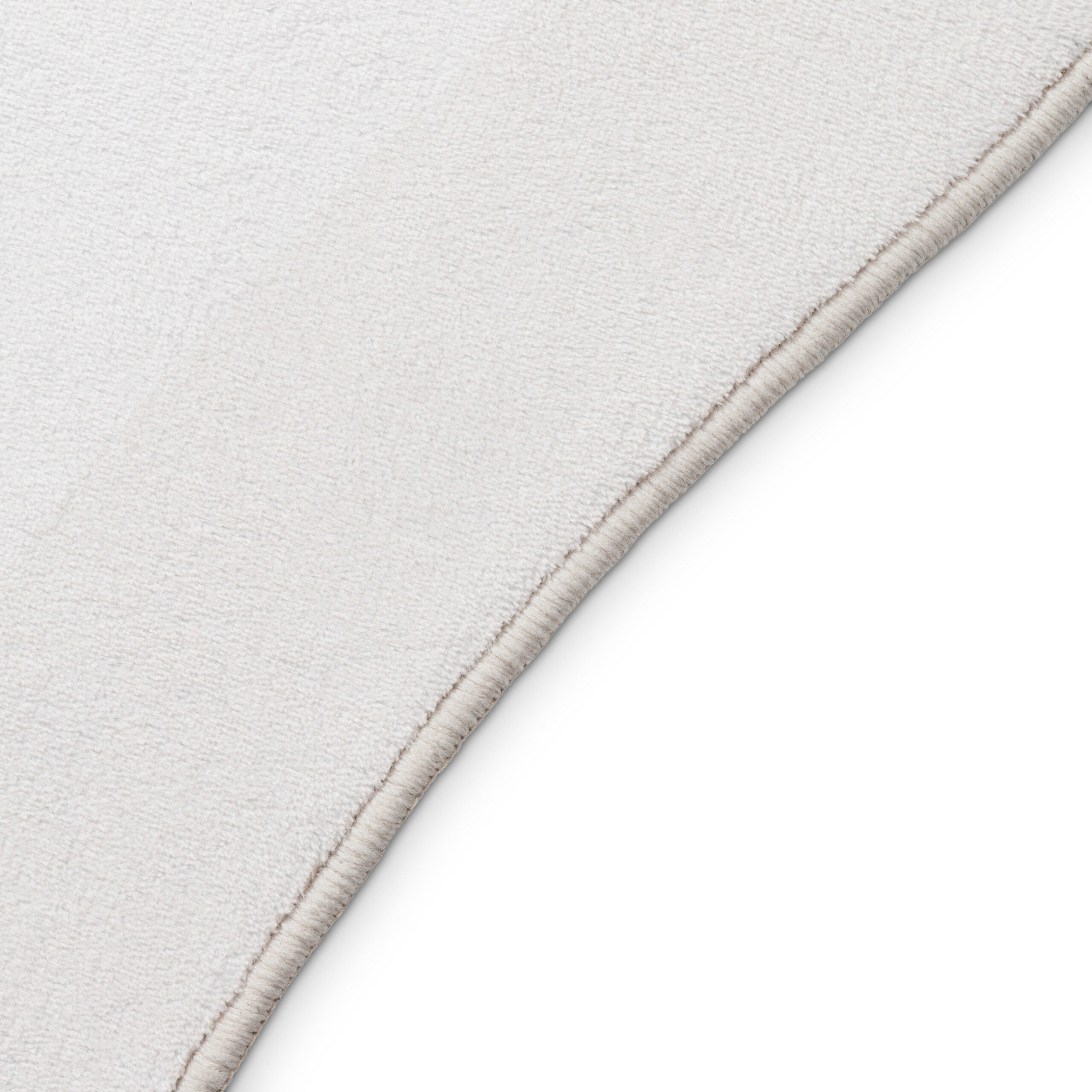 Alfombra Wisp Con Forma Irregular Blanco Líneas