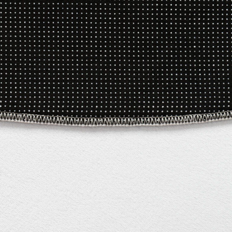 Alfombra Wisp Con Forma Irregular Blanco Líneas