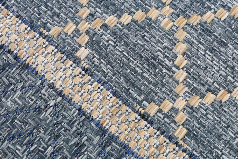 Alfombra Exterior Melissa Azul Geométrico