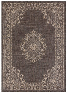 Alfombra Exterior Melissa Marrón Oscuro Vintage