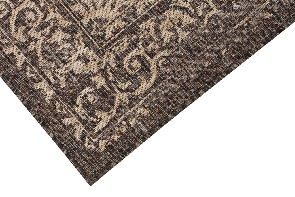 Alfombra Exterior Melissa Marrón Oscuro Vintage