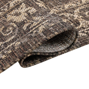 Alfombra Exterior Melissa Marrón Oscuro Vintage