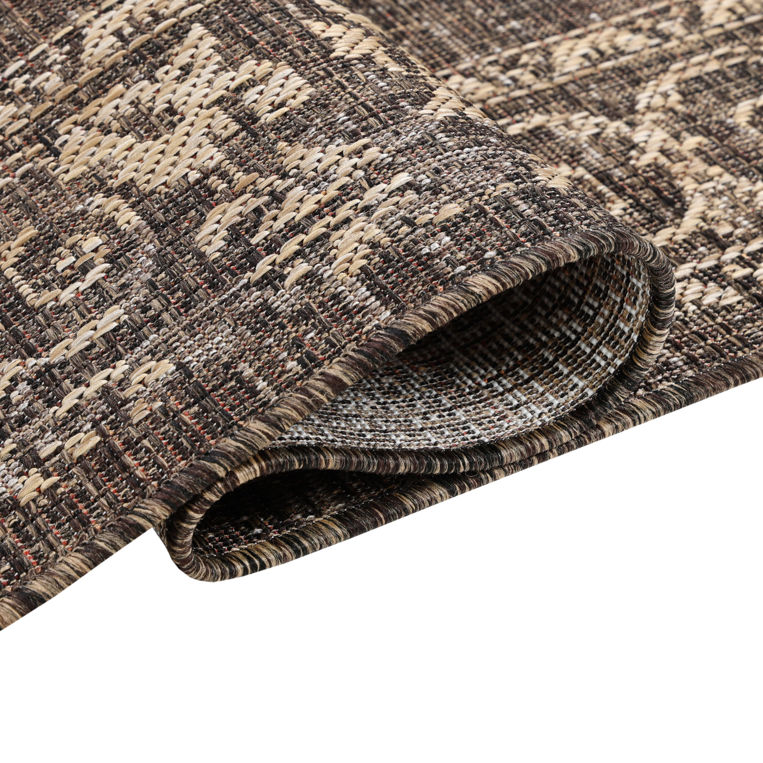 Alfombra Exterior Melissa Marrón Oscuro Vintage