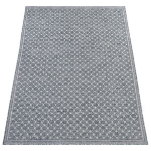 Alfombra Exterior Melissa Azul Rombos