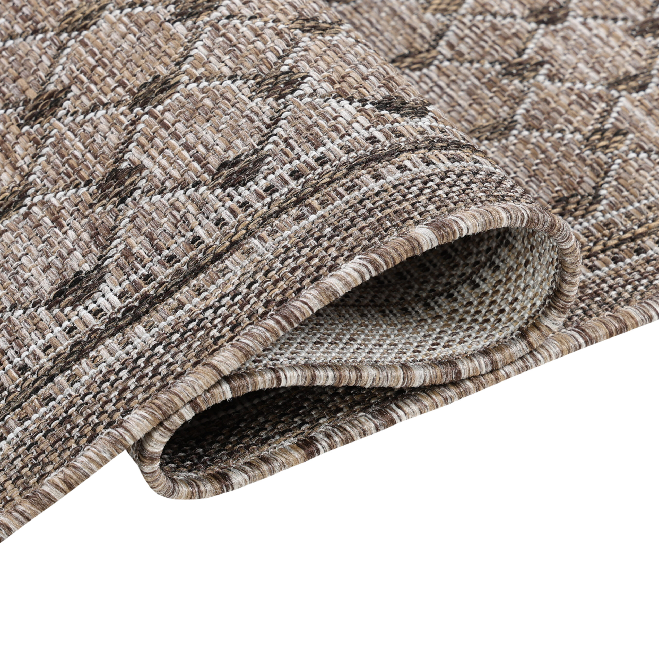 Alfombra Exterior Melissa Marrón Rombos