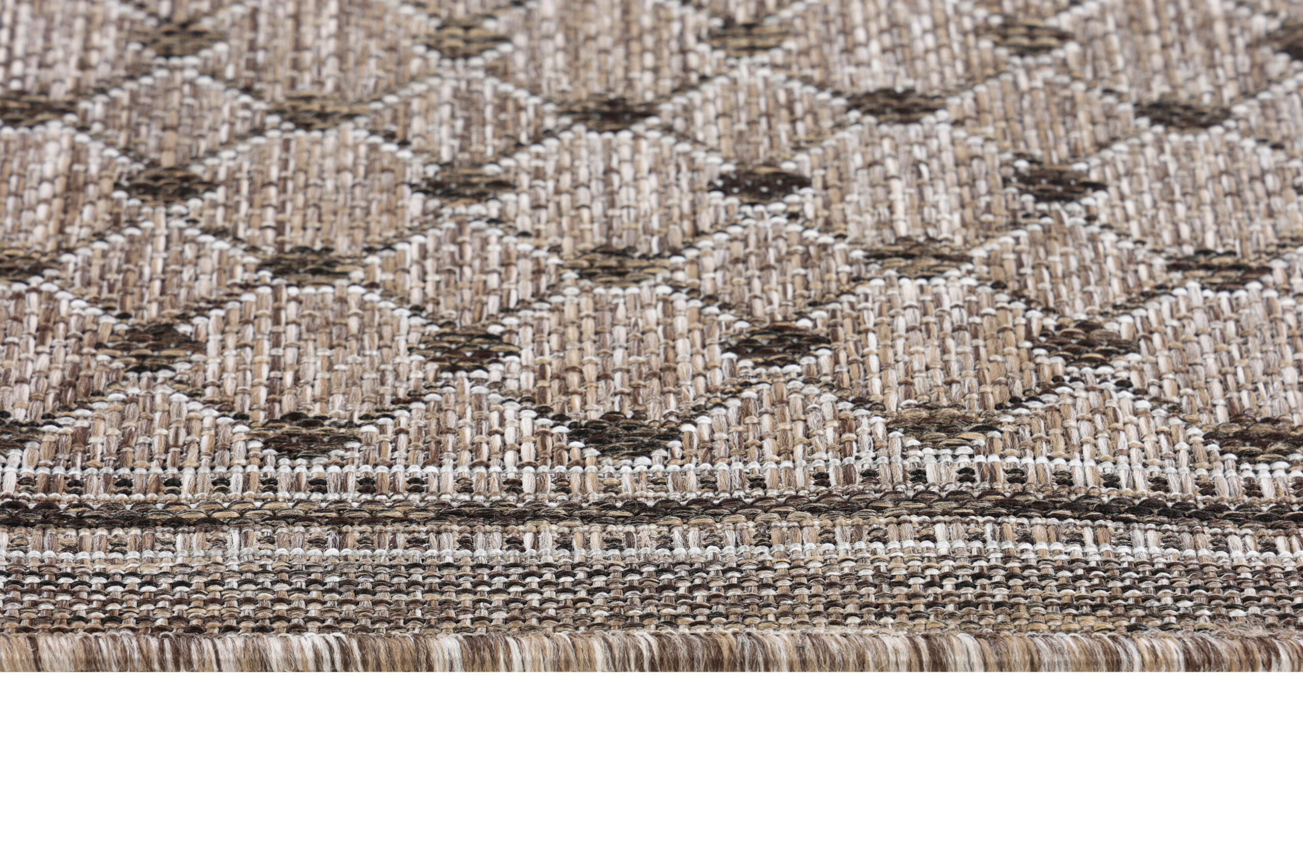 Alfombra Exterior Melissa Marrón Rombos