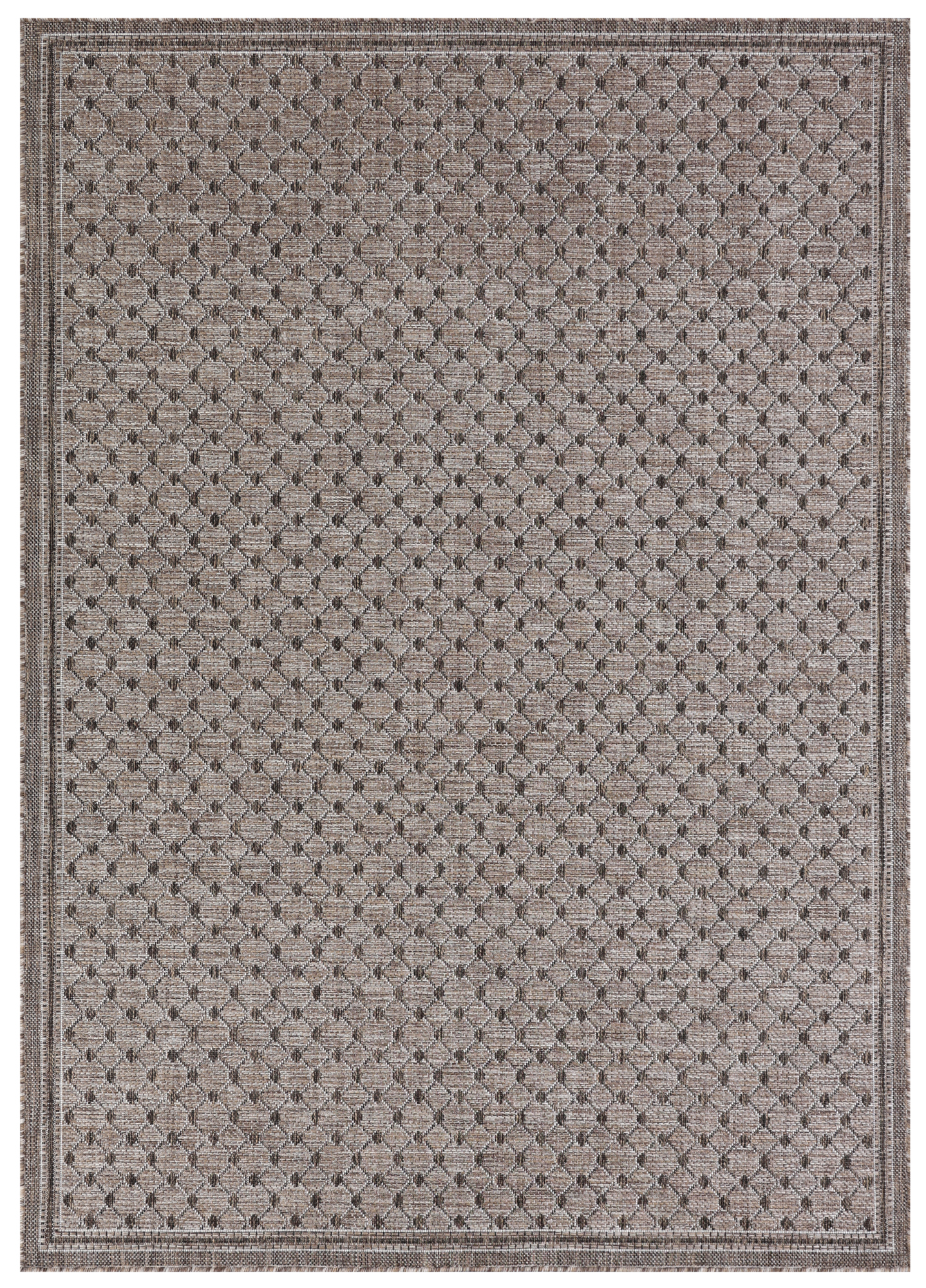 Alfombra Exterior Melissa Marrón Rombos