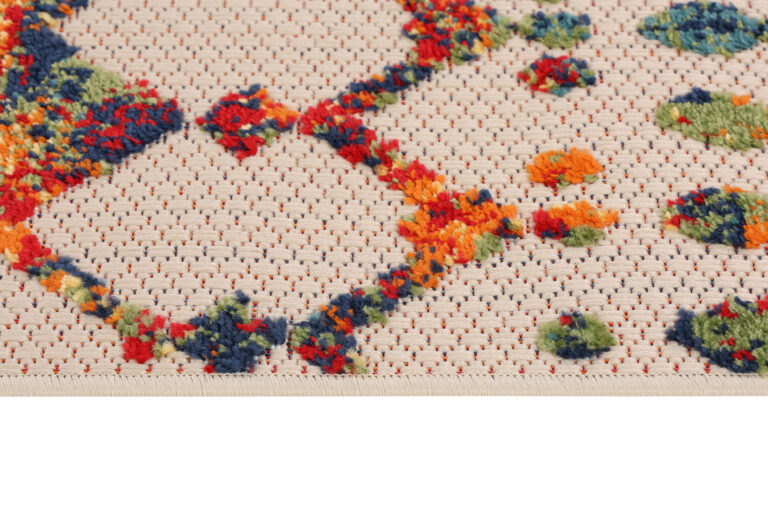 Alfombra Exterior Patio Multicolor Geométrico