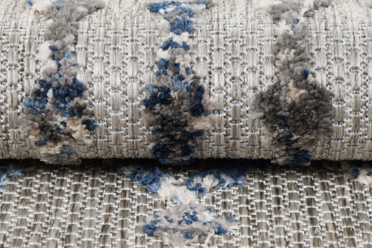 Alfombra Exterior Patio Gris Geométrico