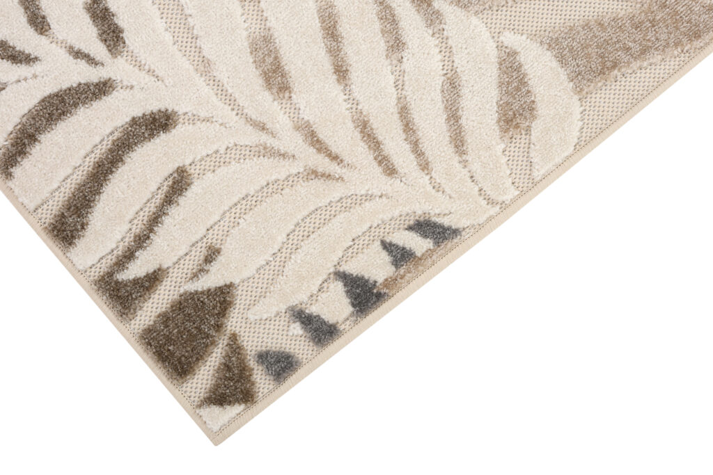 Alfombra Exterior Patio Beige Hojas