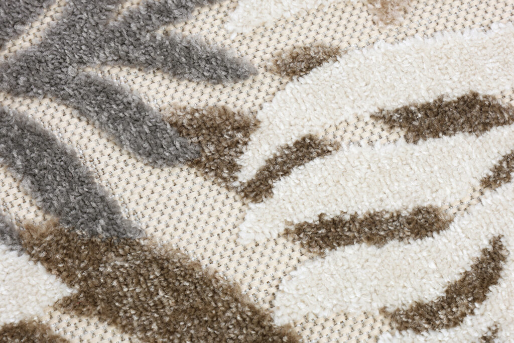 Alfombra Exterior Patio Beige Hojas