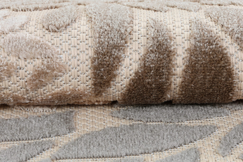 Alfombra Exterior Patio Beige Flores
