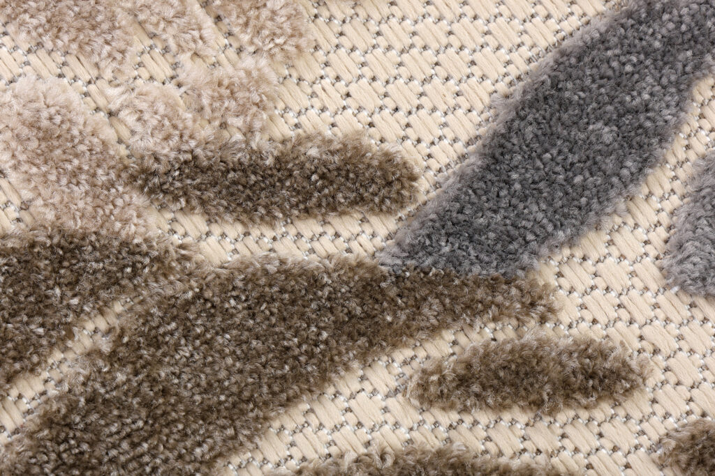 Alfombra Exterior Patio Beige Flores