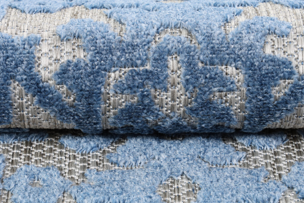 Alfombra Exterior Patio Azul Ornamentales