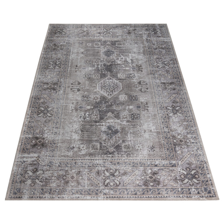 Alfombra Dubai Gris Desgastado Antideslizante