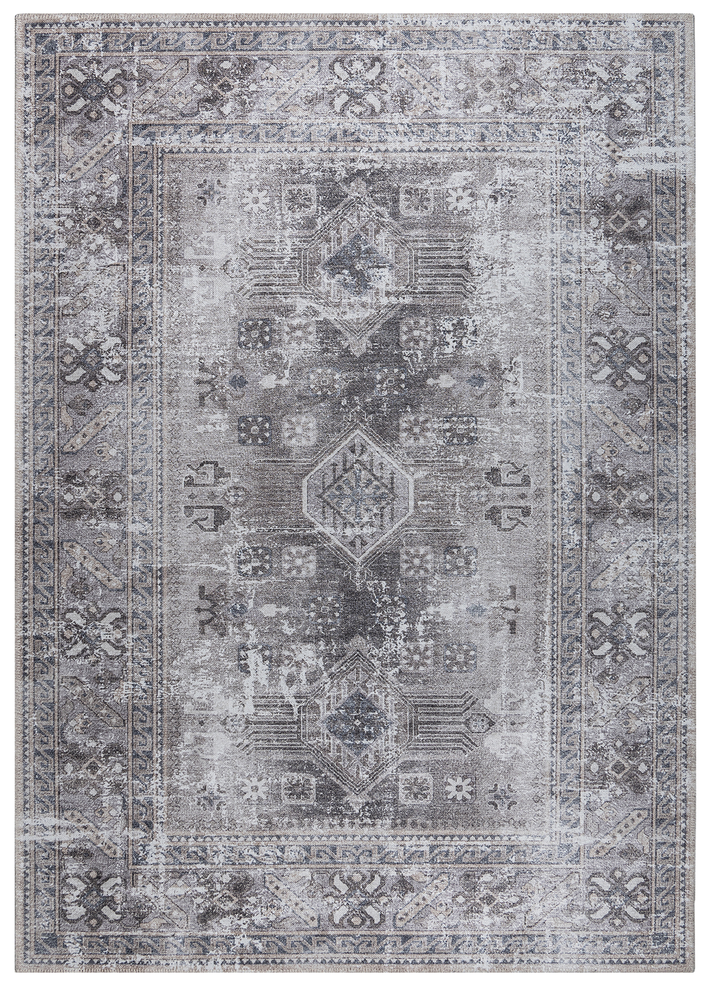Alfombra Dubai Gris Desgastado Antideslizante