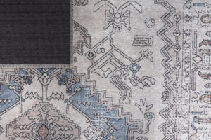 Alfombra Dubai Gris Beige Vintage Antideslizante