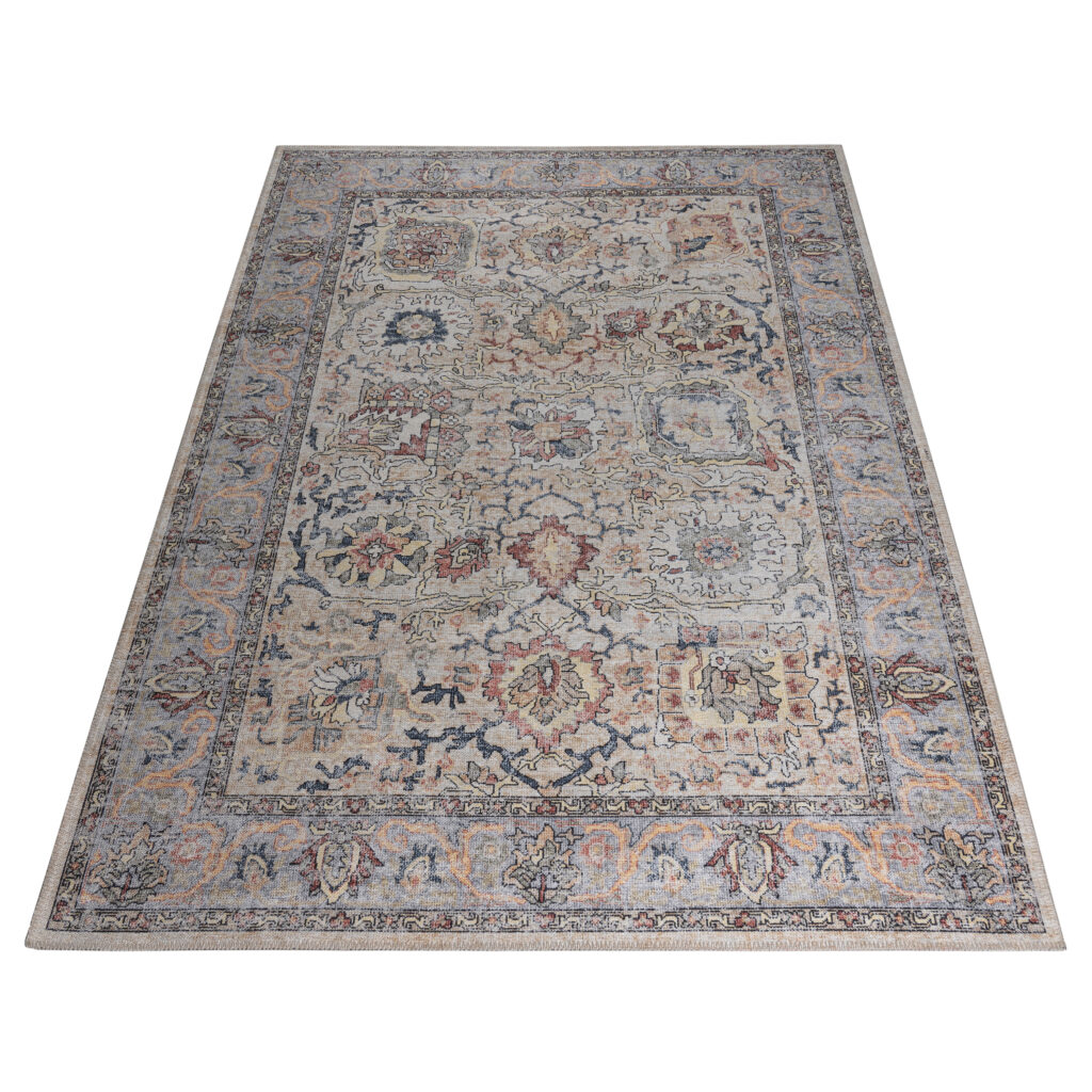 Alfombra Dubai Multicolor Ornamentos Antideslizante
