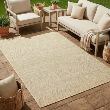 Alfombra Exterior Calma Beige