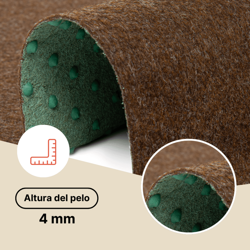 Césped Artificial Pemba Marrón 4 mm