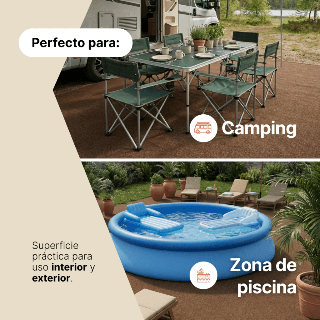 Césped Artificial Pemba Marrón 4 mm