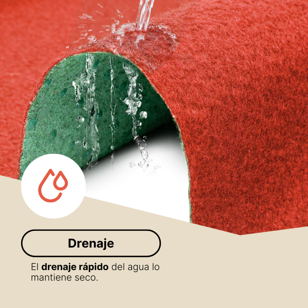 Césped Artificial Pemba Rojo 4 mm