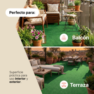 Césped Artificial Garden Verde Claro 7 mm