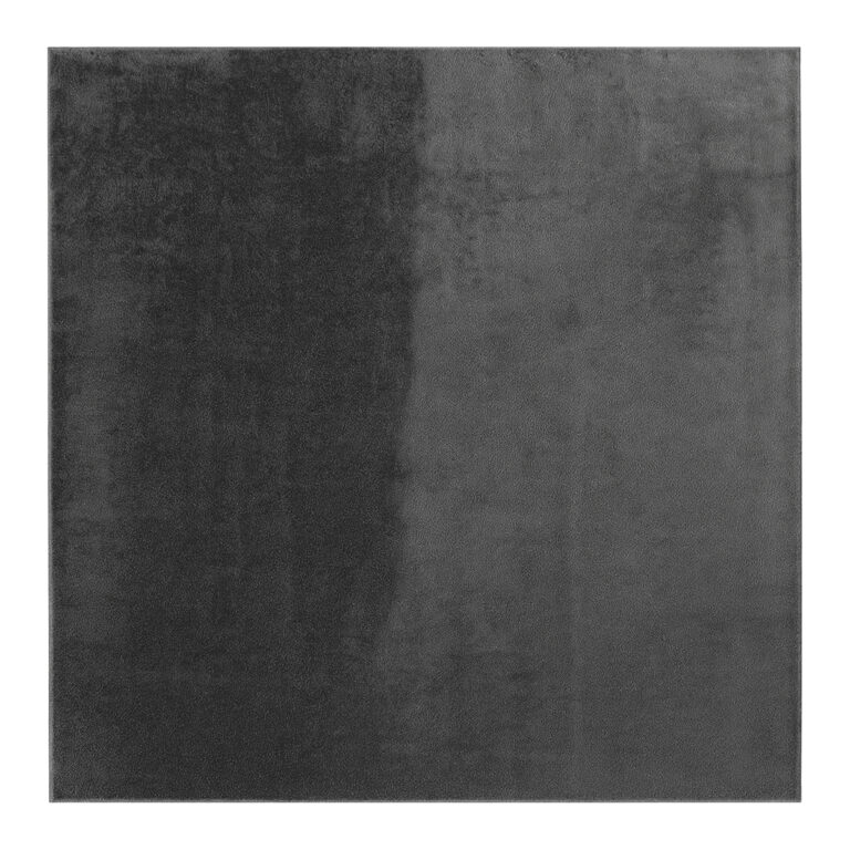 Alfombra Lumi Cuadrada Gris Oscuro Antideslizante