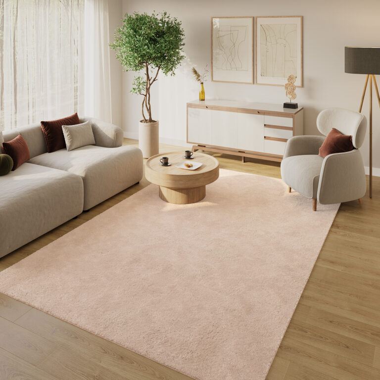 Alfombra Lumi Beige Antideslizante