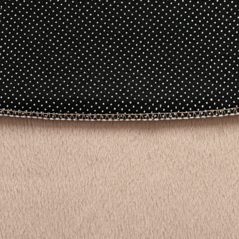 Alfombra Lumi Redonda Beige Antideslizante