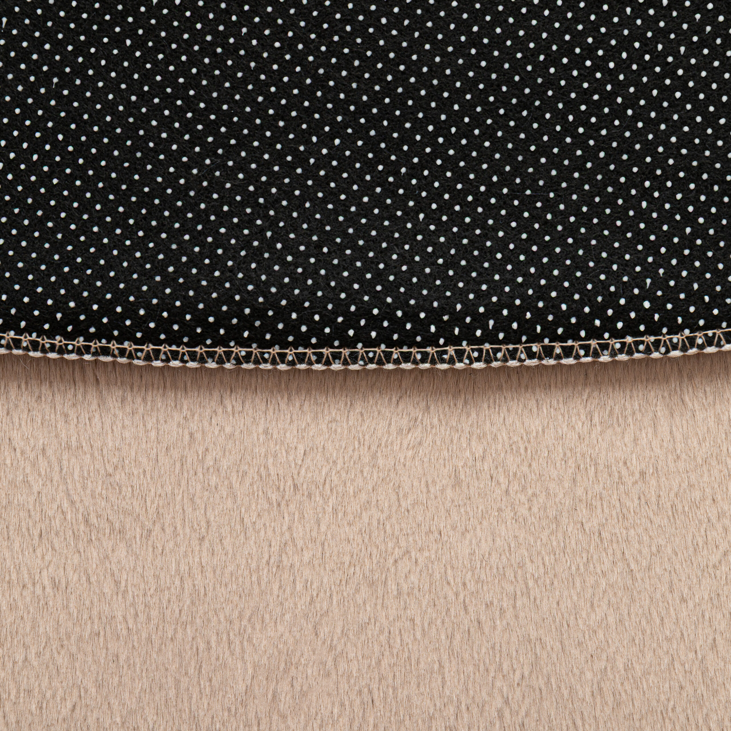 Alfombra Lumi Redonda Beige Antideslizante