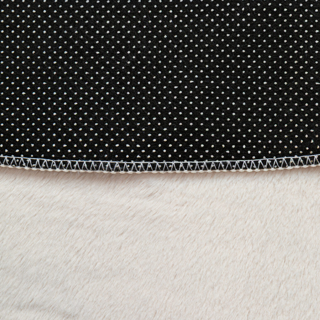 Alfombra Lumi Redonda Crema Antideslizante
