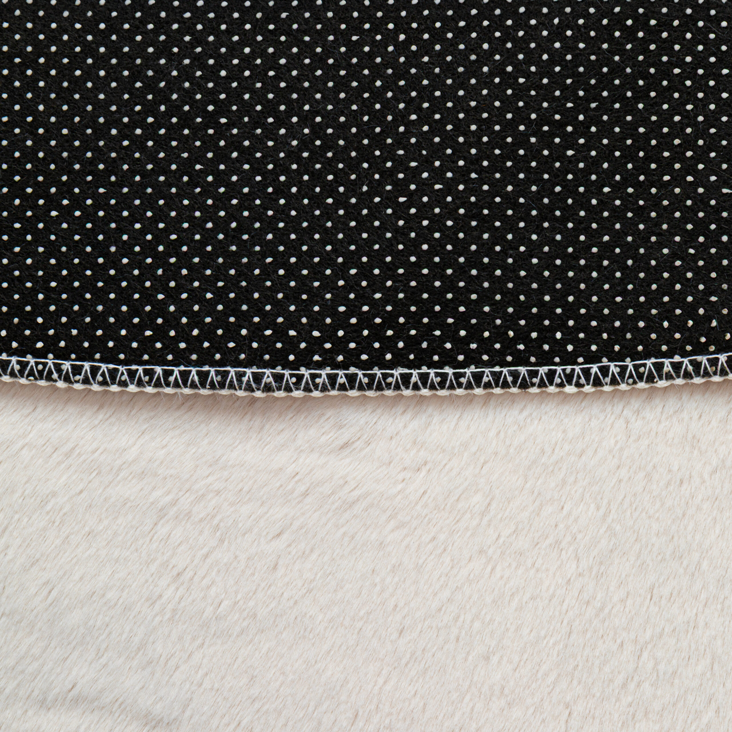 Alfombra Lumi Redonda Crema Antideslizante