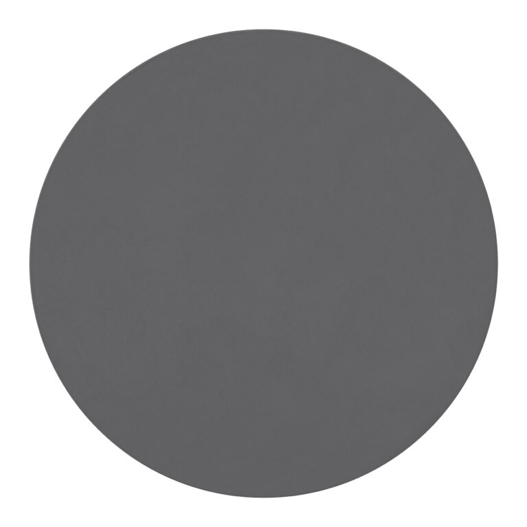 Alfombra Lumi Redonda Gris Oscuro Antideslizante