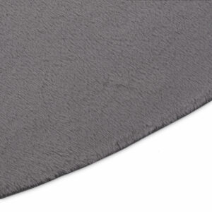 Alfombra Lumi Redonda Gris Oscuro Antideslizante