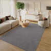 Alfombra Lumi Gris Oscuro Antideslizante