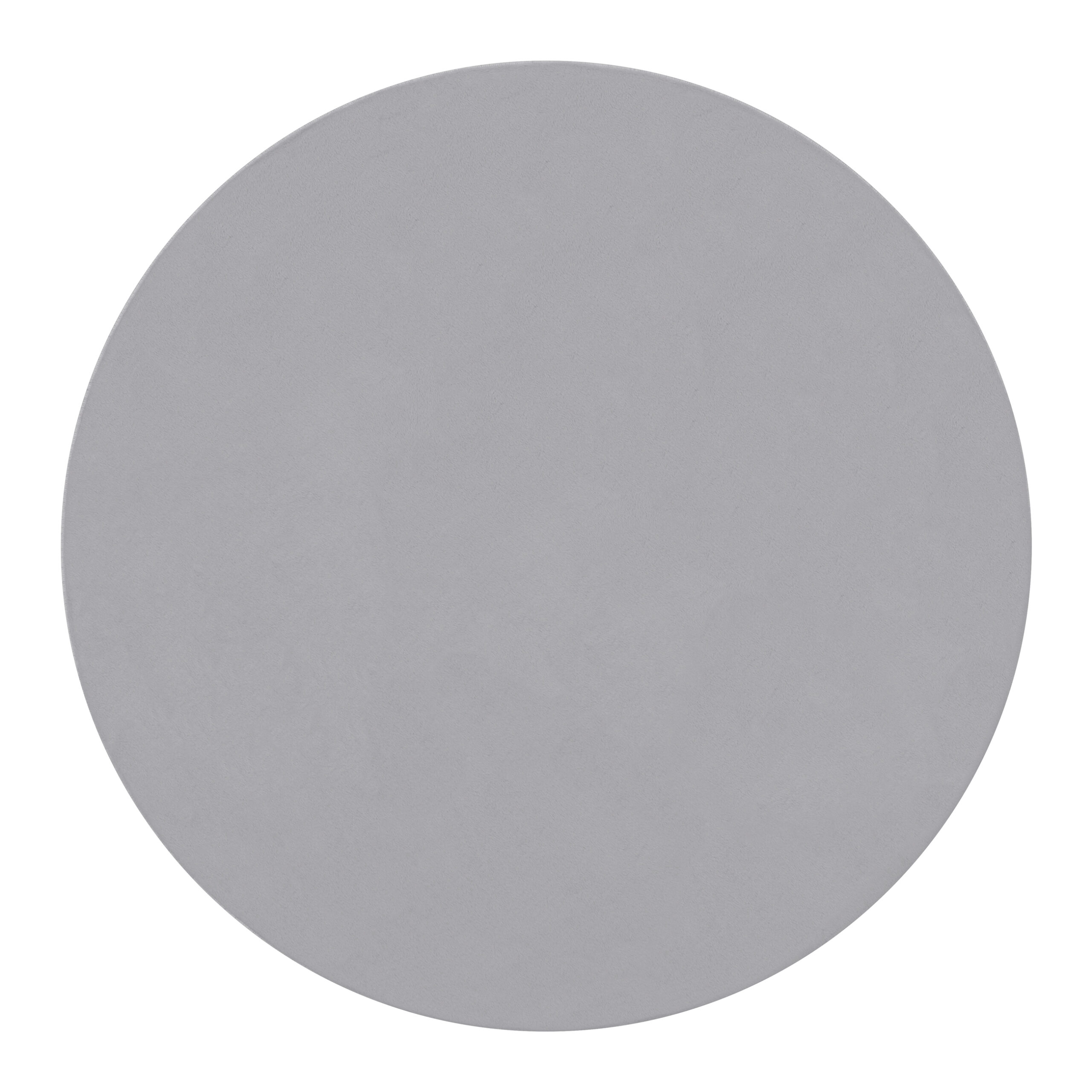 Alfombra Lumi Redonda Gris Claro Antideslizante