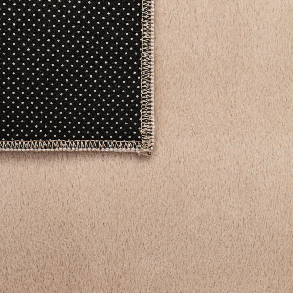 Alfombra Lumi Cuadrada Beige Antideslizante