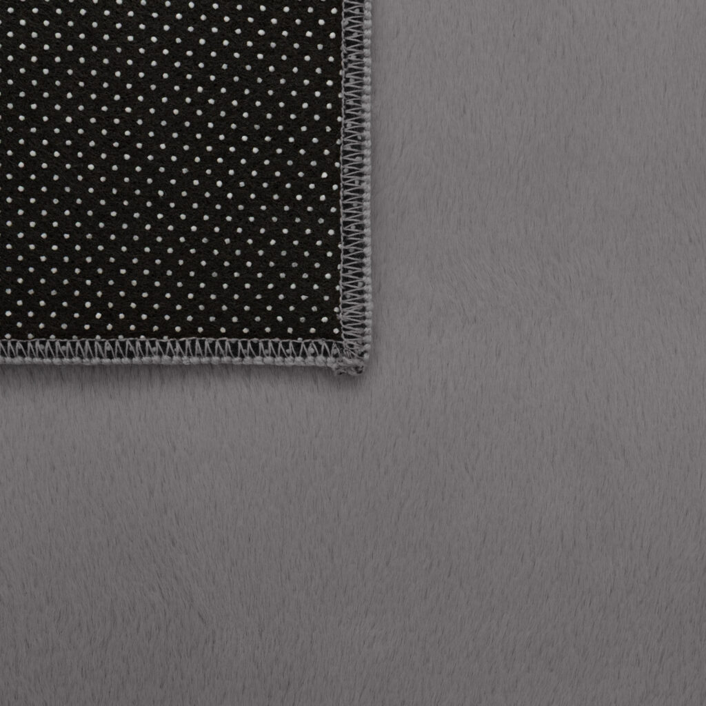 Alfombra Lumi Cuadrada Gris Oscuro Antideslizante