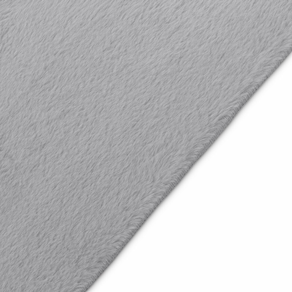 Alfombra Lumi Cuadrada Gris Claro Antideslizante