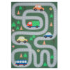 Alfombra Infantil Snooki Verde Carretera Antideslizante
